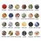 720pcs Crystal Beads for Jewelry Making Bulk,Natural Stone Beads Charm Gemstone DIY for Friendship Bracelet Making Kit Supplies(6mm,24 Color A)